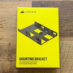 Corsair Black and Yellow Dual SSD Mounting Bracket